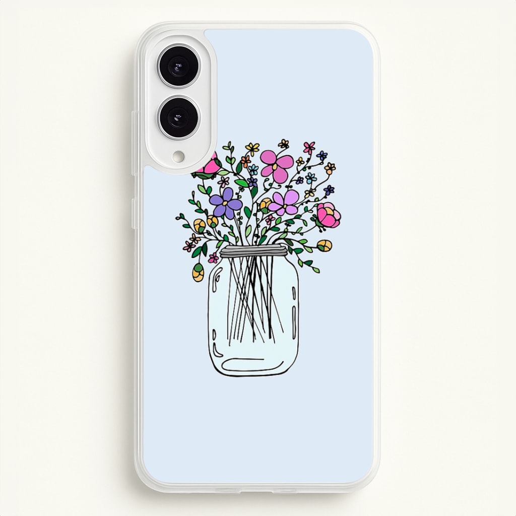 Cartoon Flower Jar Phone Case
