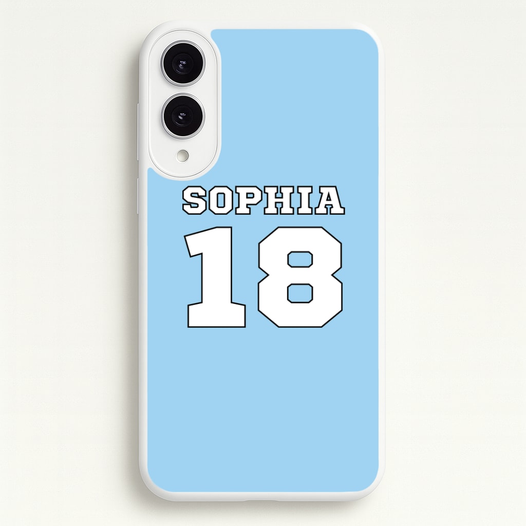 Light Blue - Personalised Football Phone Case
