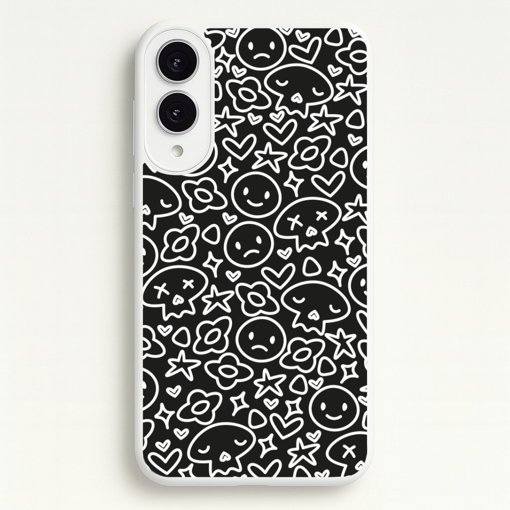 Black Skulls - Skate Aesthetic Phone Case