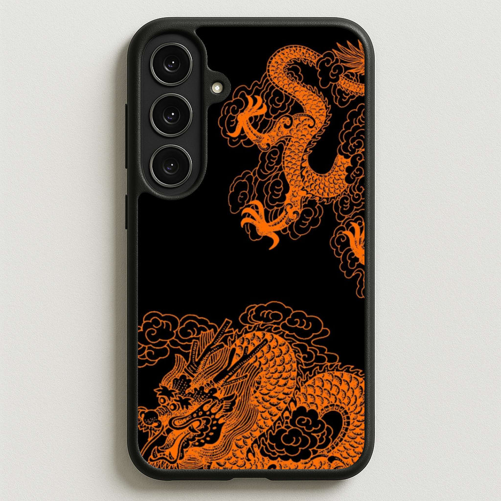 Orange Dragon Phone Case