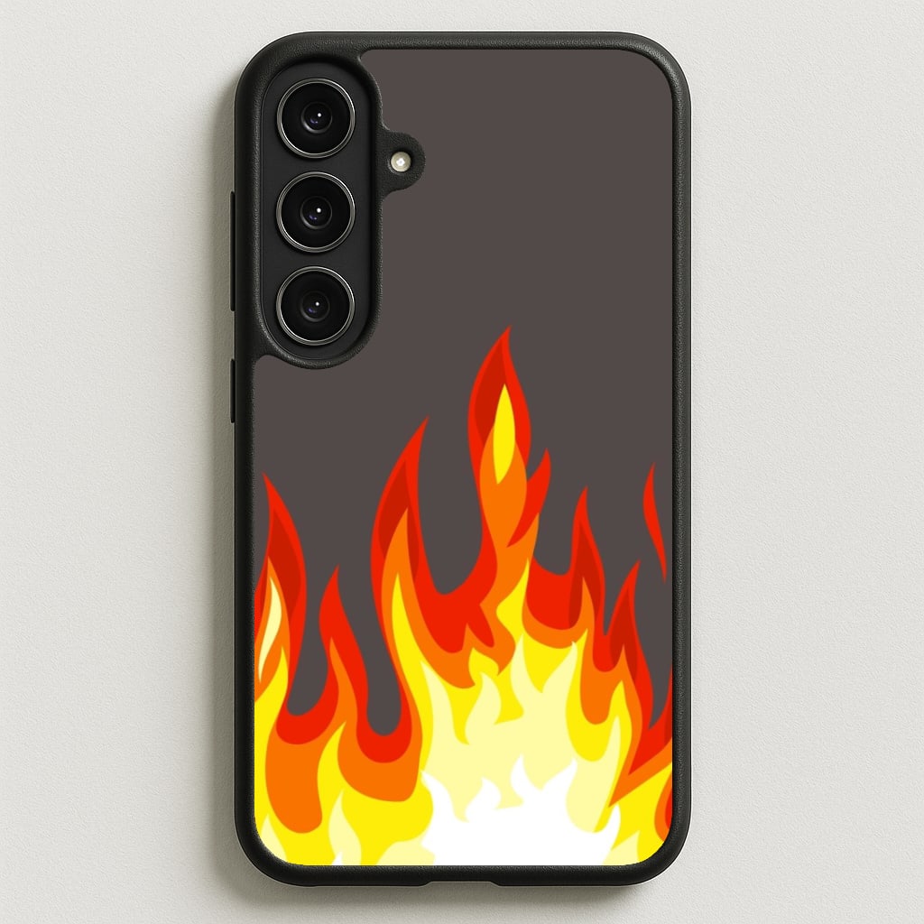 Grey Flame Phone Case