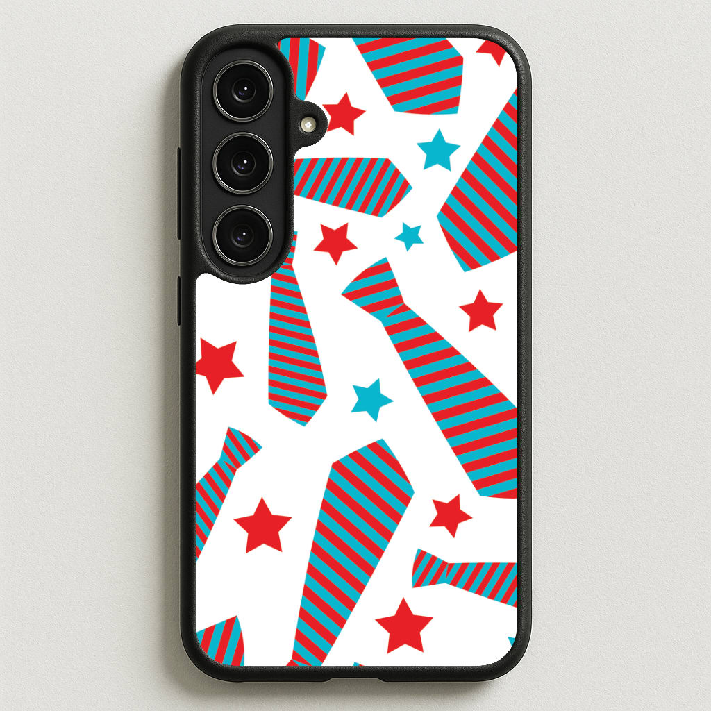 Tie And Stars Pattern Phone Case