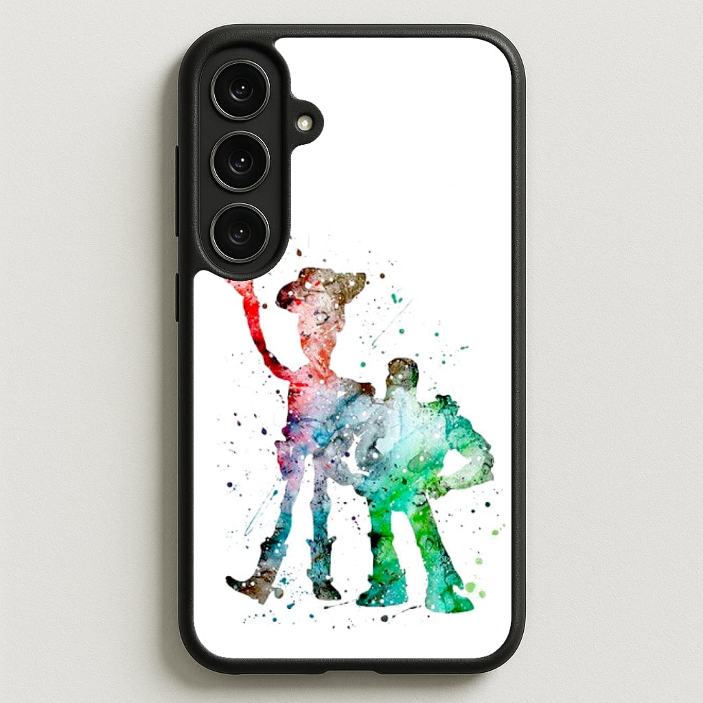 Watercolour Woody & Buzz A Story of Toys Fairytale Phone Case