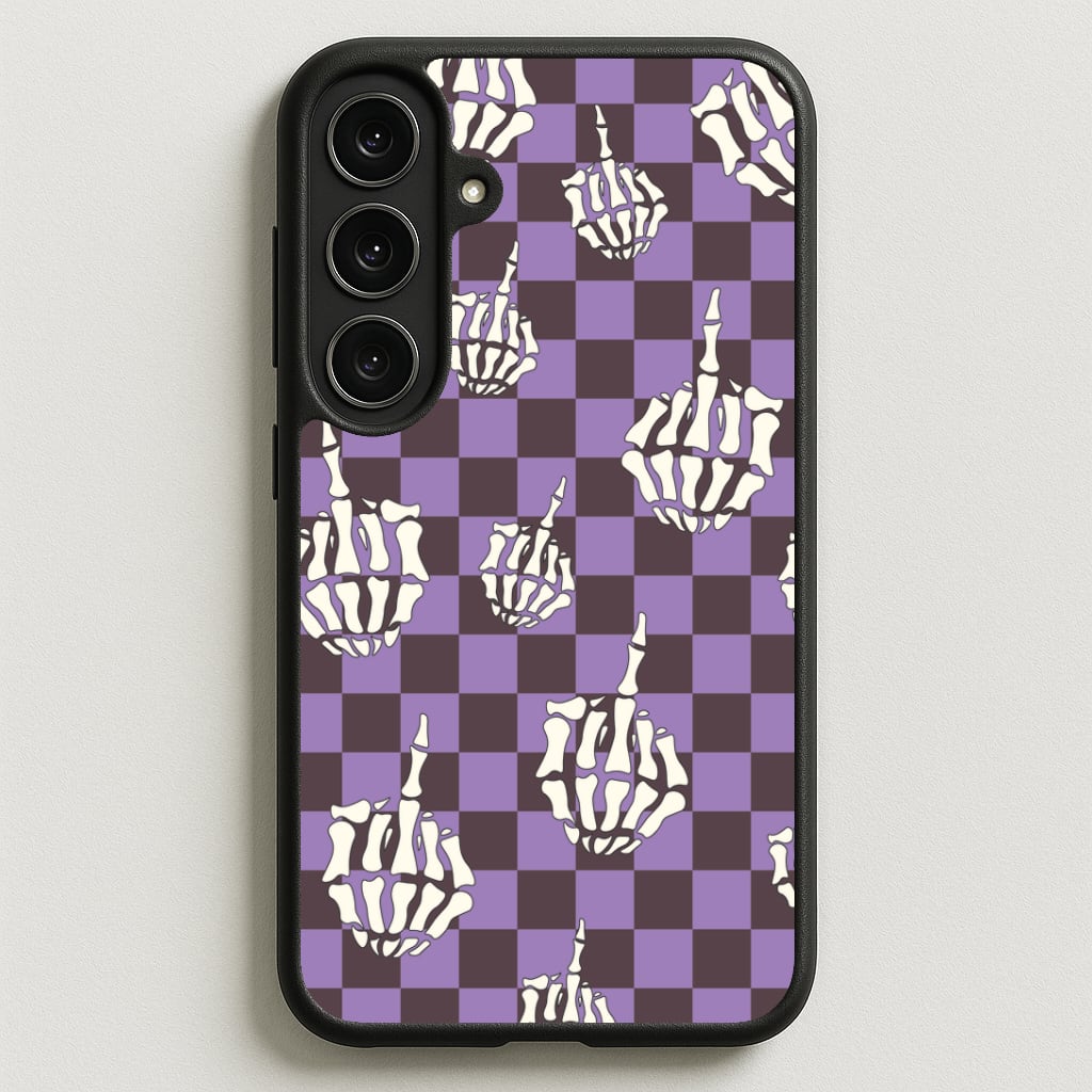 Purple Middle Finger Phone Case