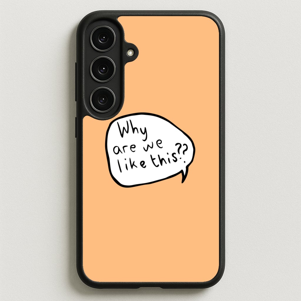 Why Are We Like This - Heart TV Phone Case