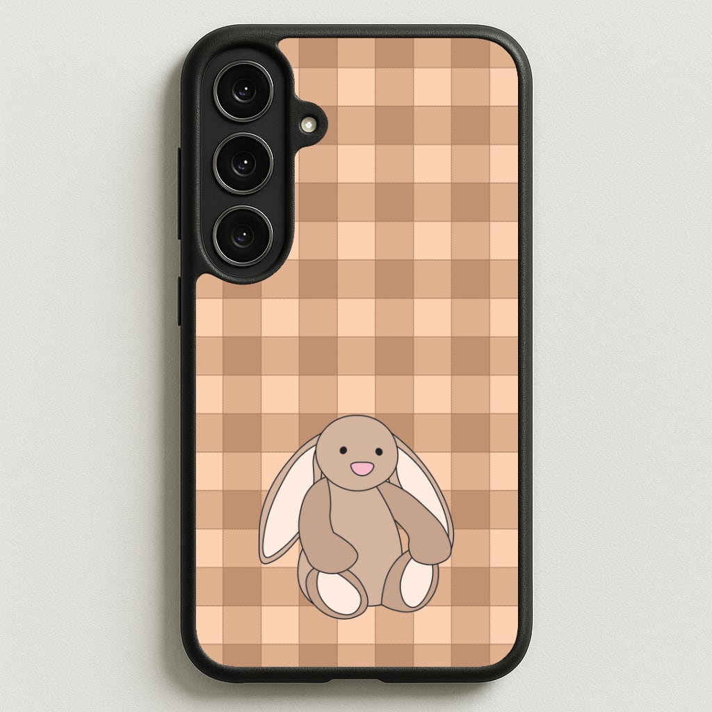 Bunny Checkered Pattern Phone Case