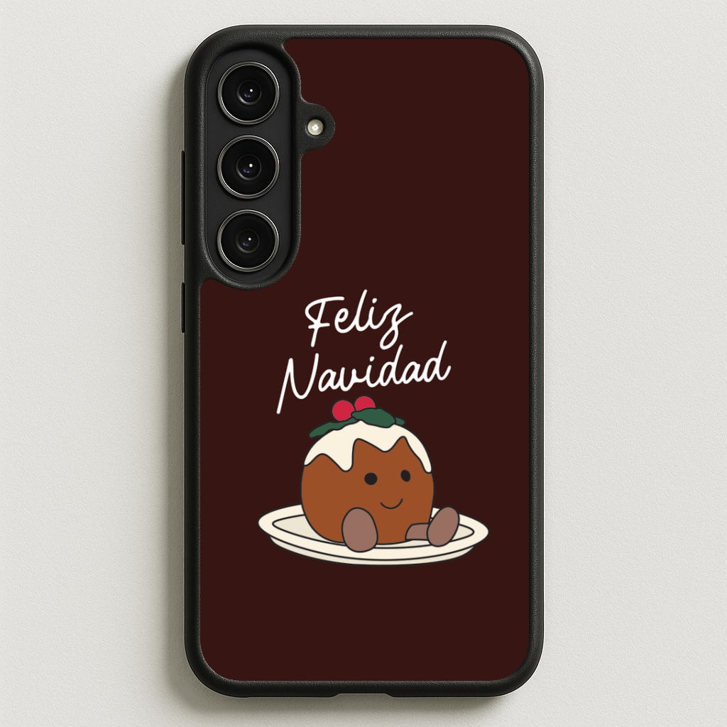 Christmas Pudding Plush Phone Case