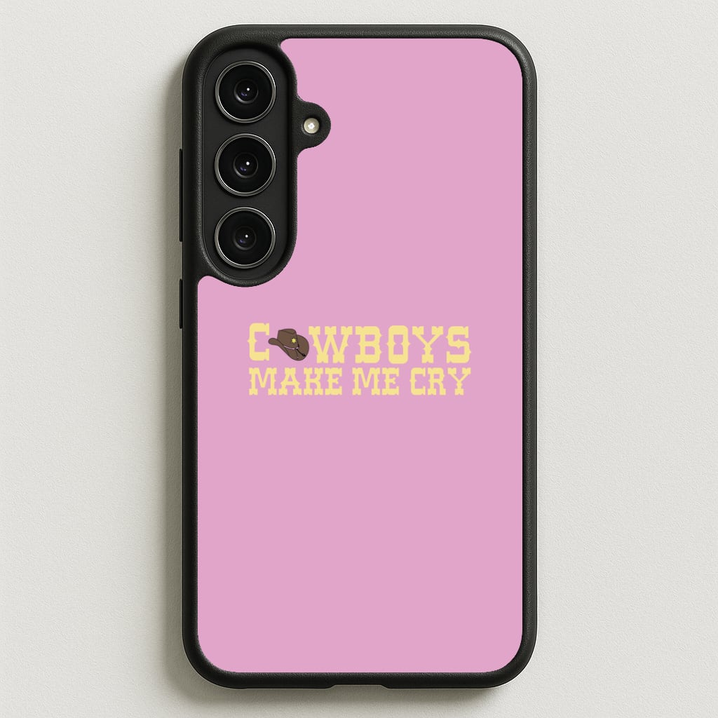 Cowboys Make Me Cry - Post Phone Case