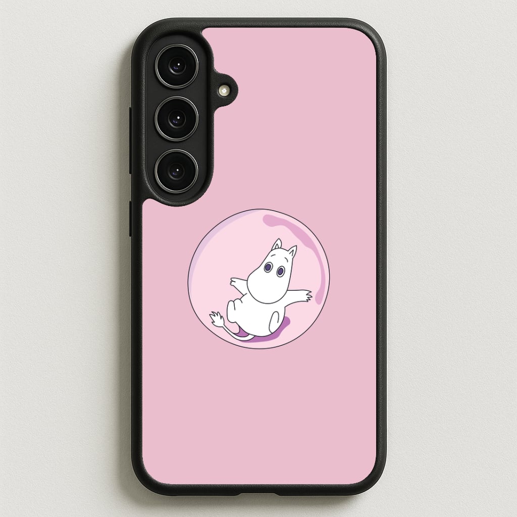 Moomin In A Pink Bubble Phone Case