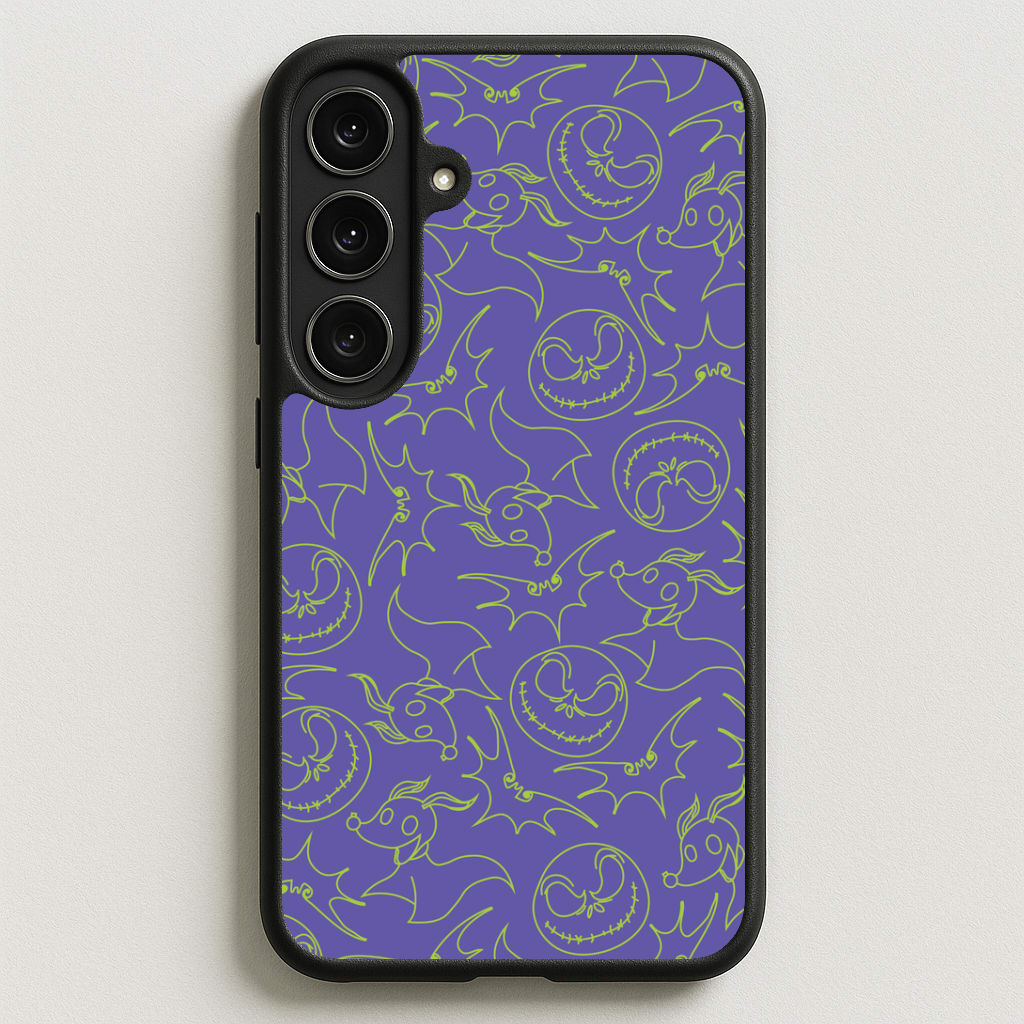 Purple And Green Pattern Phone Case