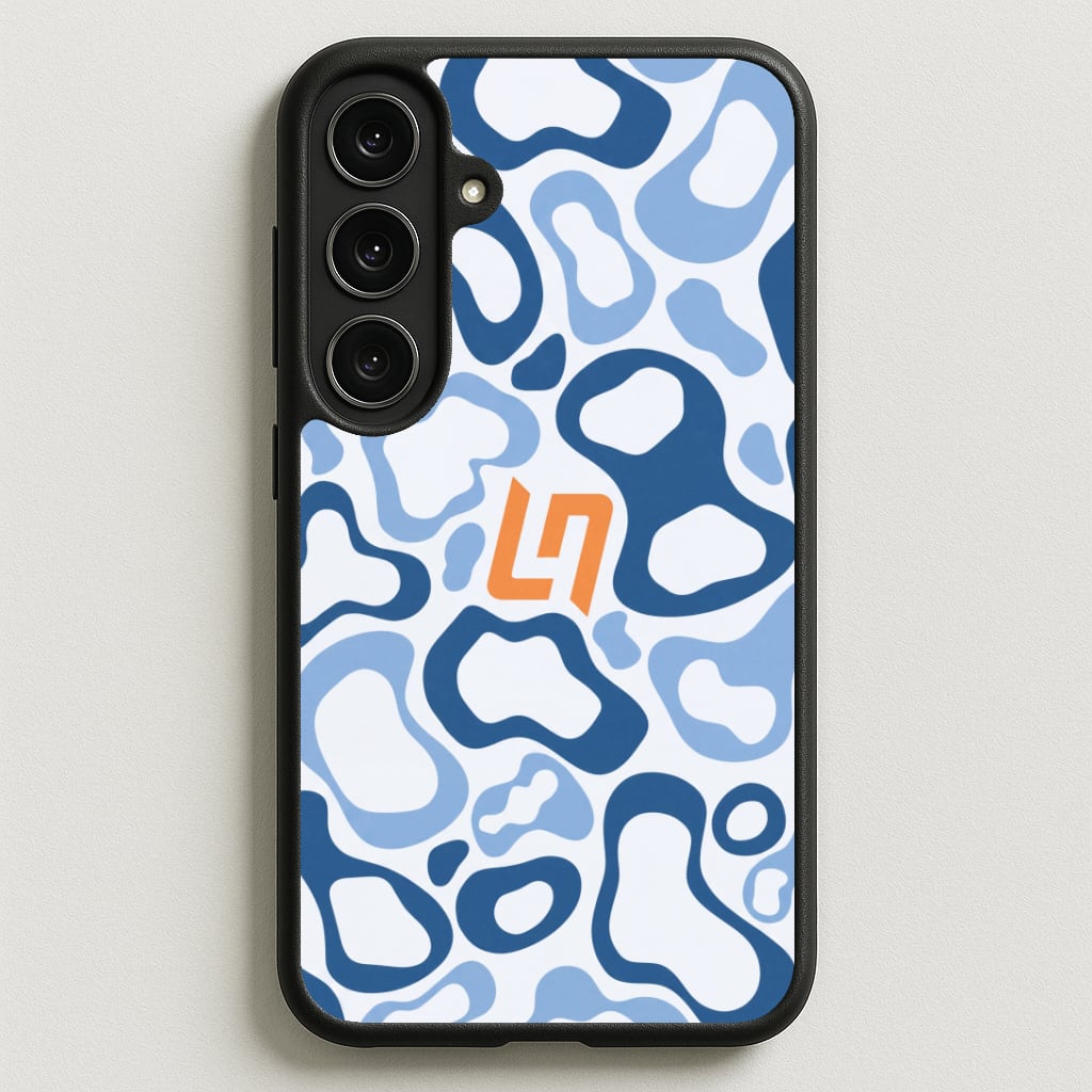 Norris Helmet Pattern - Blue Phone Case