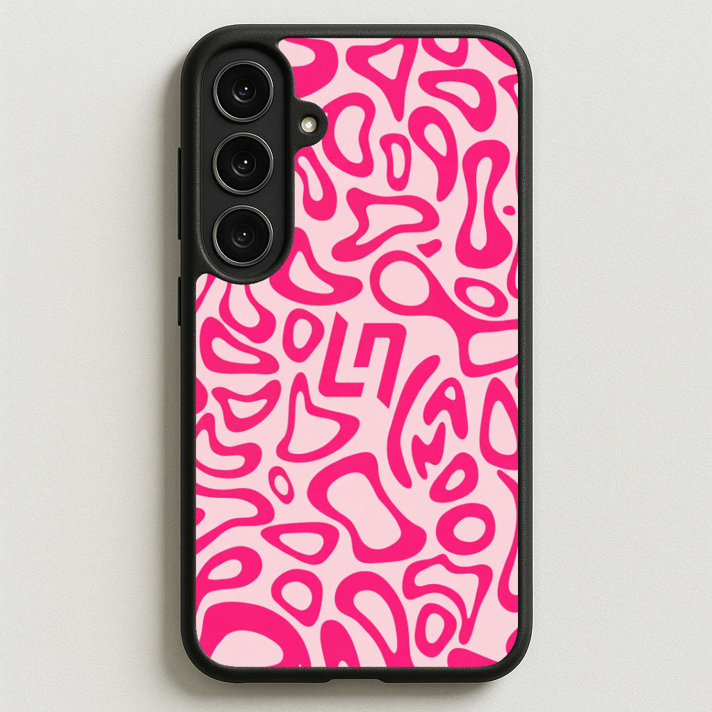Norris Helmet Pattern - Pink Phone Case