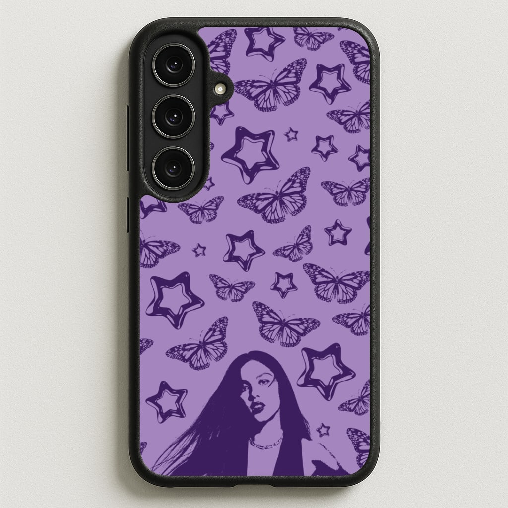 Stars And Butterflies Pattern Phone Case