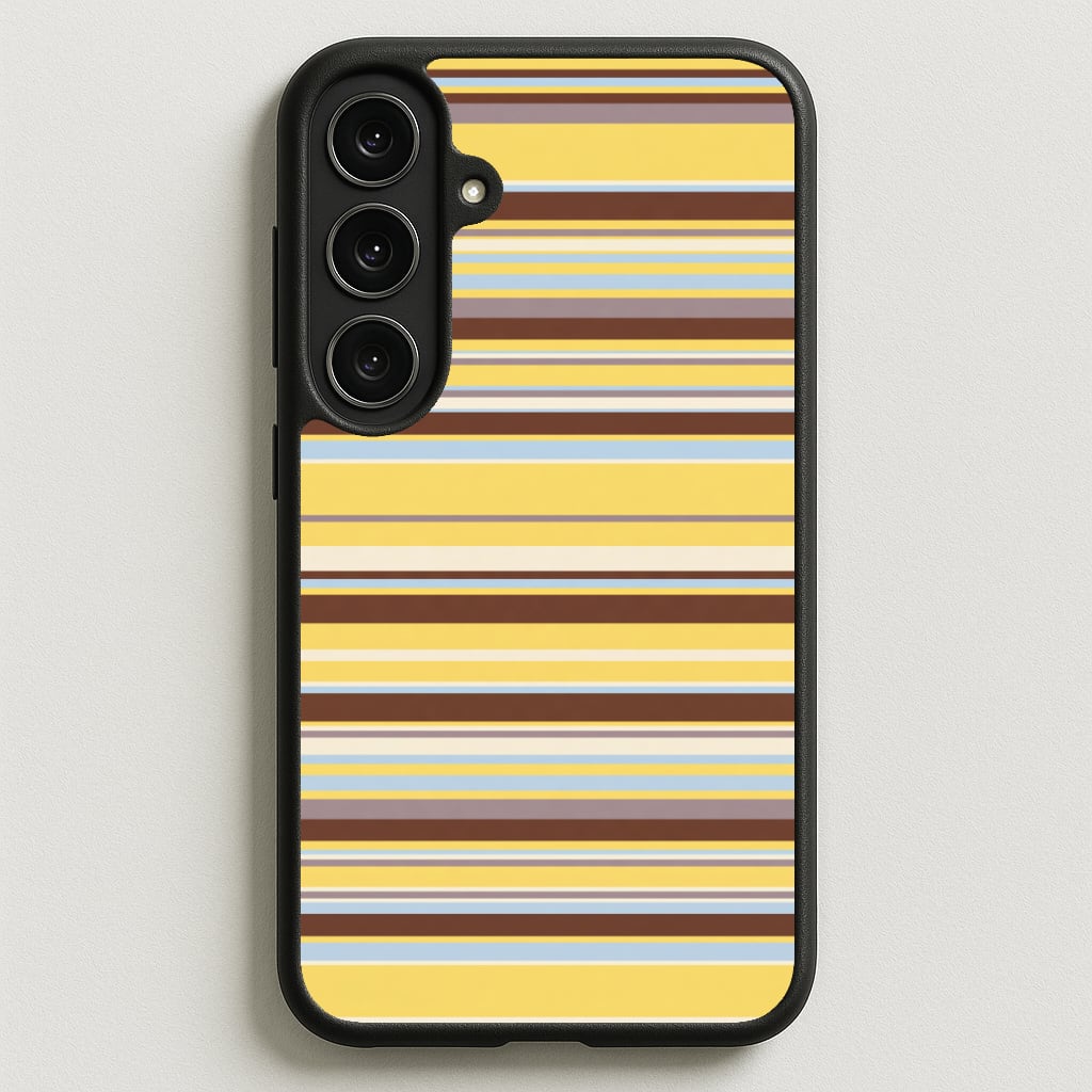 Cocoa Blue Stripe Phone Case