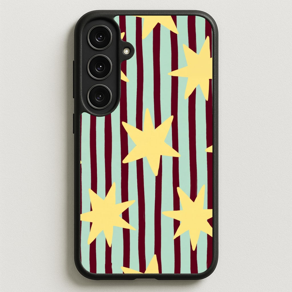 Butter Stars On Stripes Phone Case
