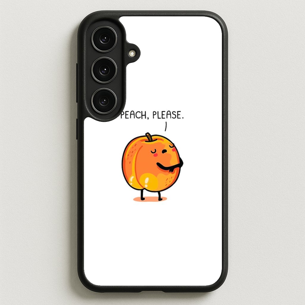 Peach, Please - Funny Pun Phone Case