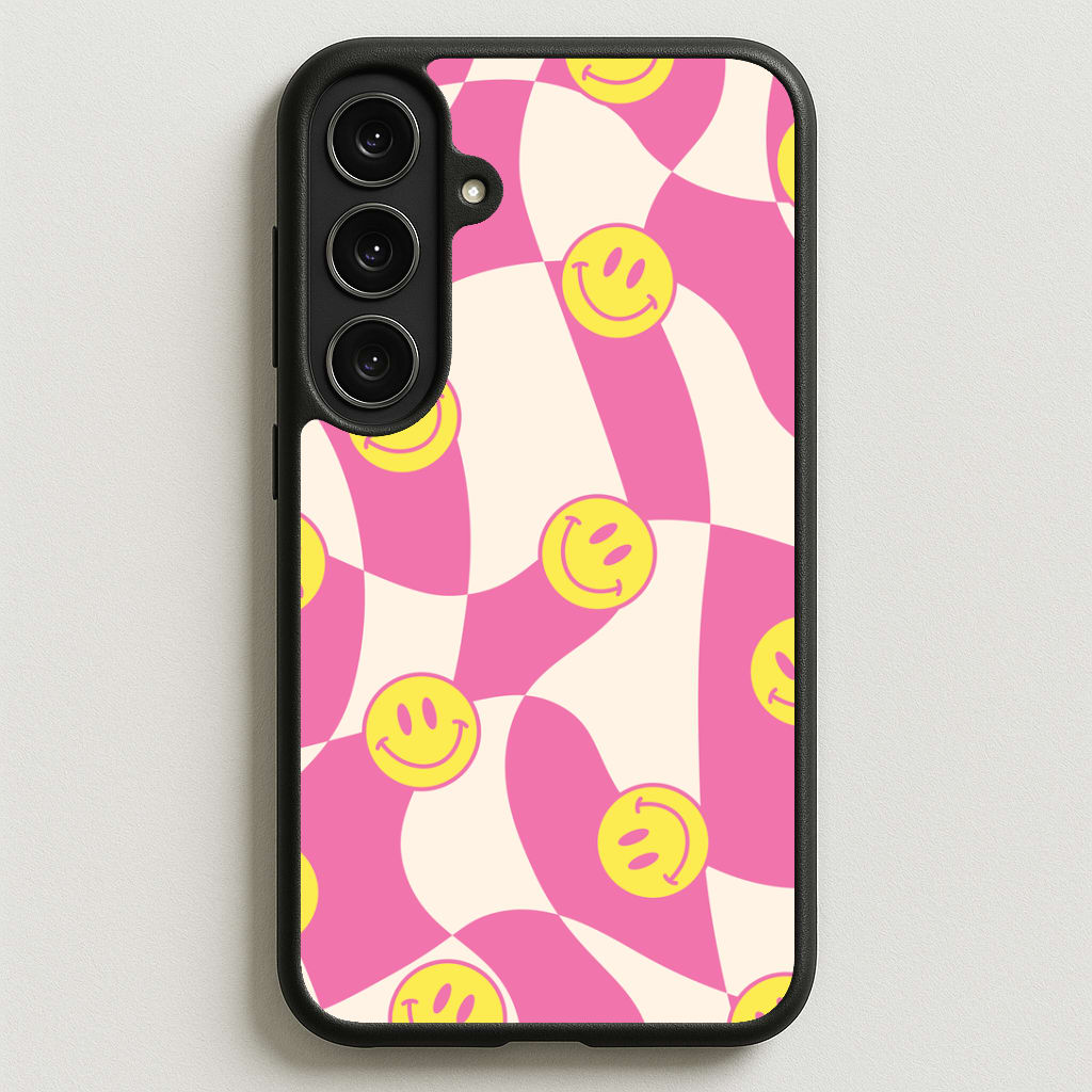 Smiley Checkboard - Trippy Patterns Phone Case