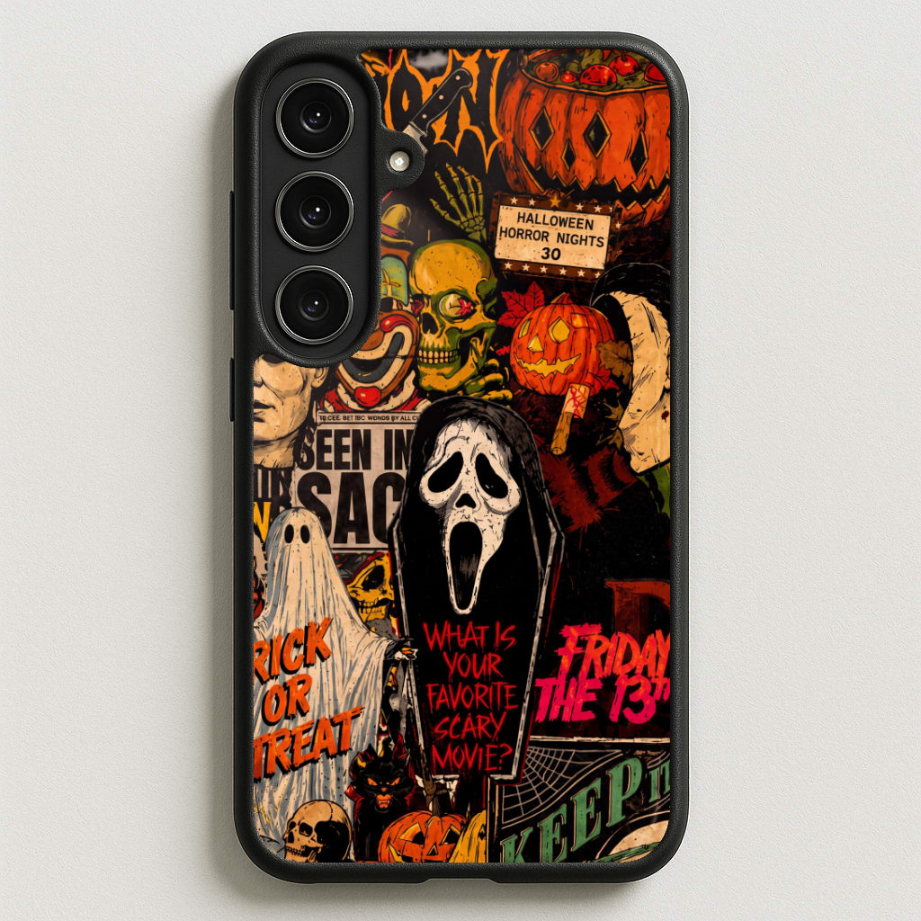 Horror Movie Sticker Collage Phone Case