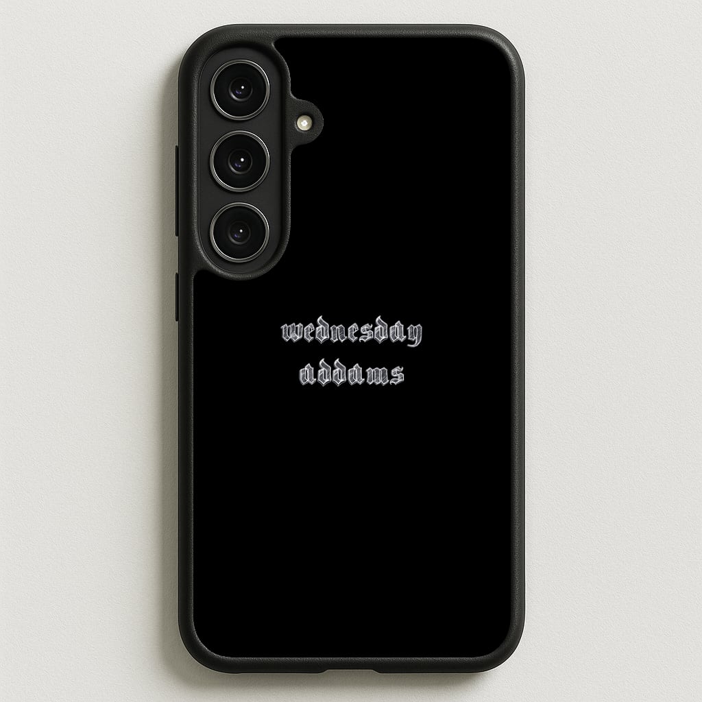 Wednesday Typogrophy Phone Case