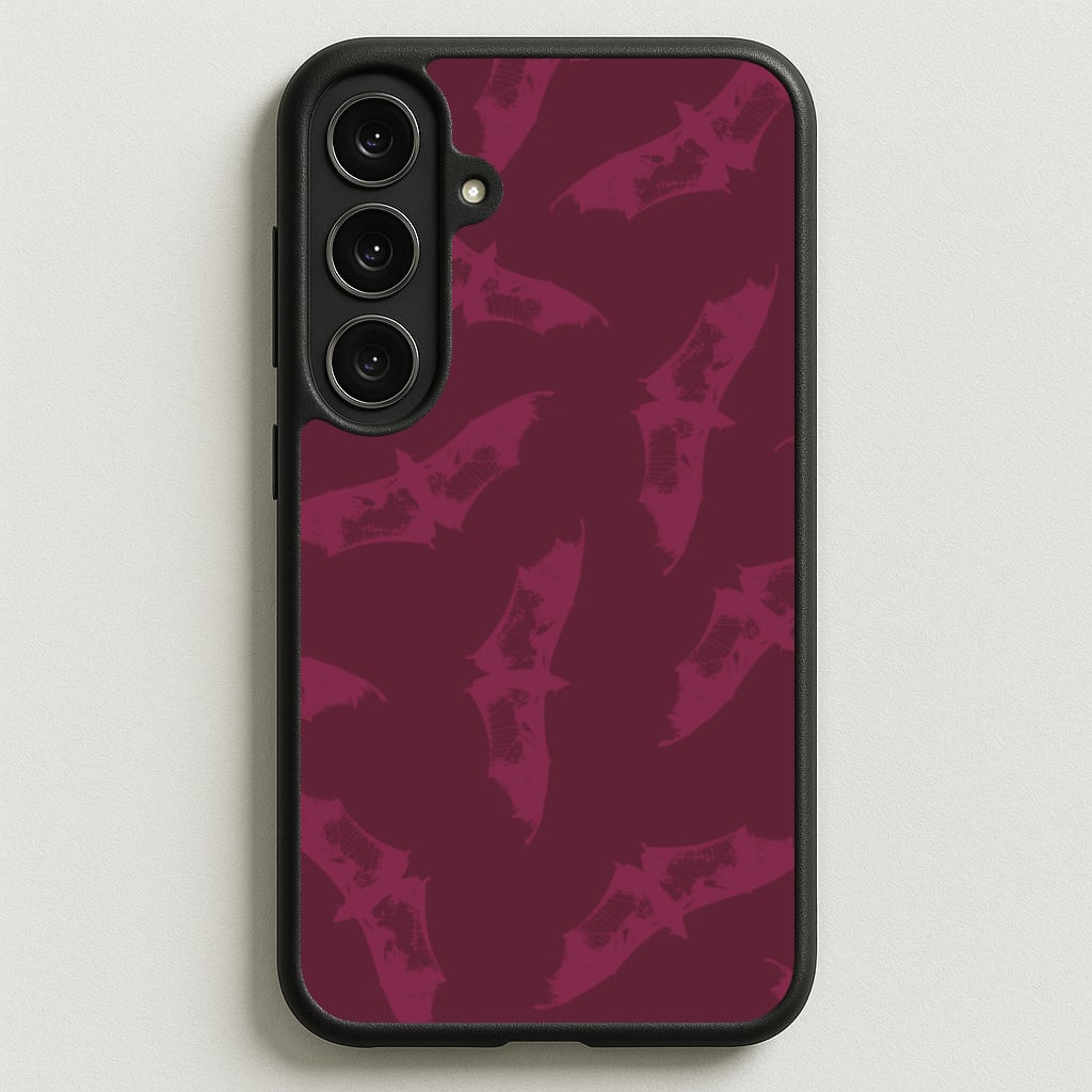 Dark Pink Bats Pattern Phone Case