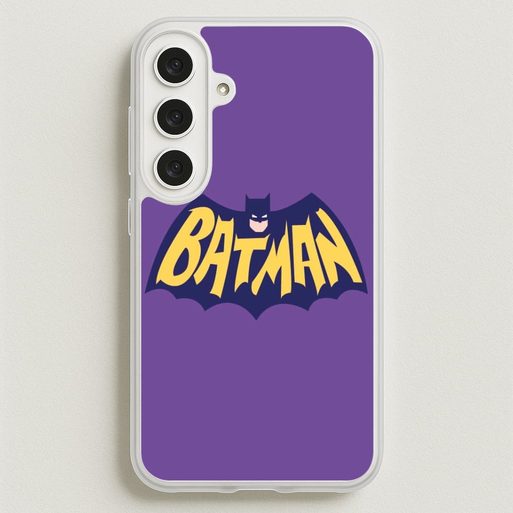 Bat Superhero Purple Logo Phone Case