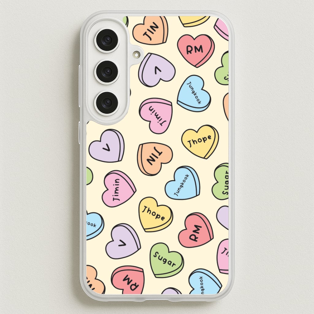 K-Pop Band Members Love Hearts Pattern Phone Case