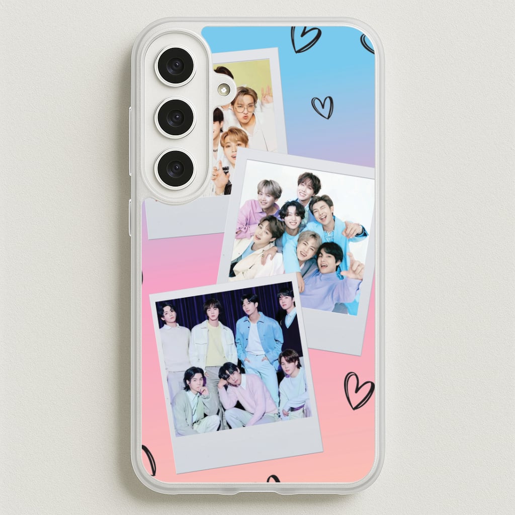 K-Pop Band Polaroid Collage Phone Case