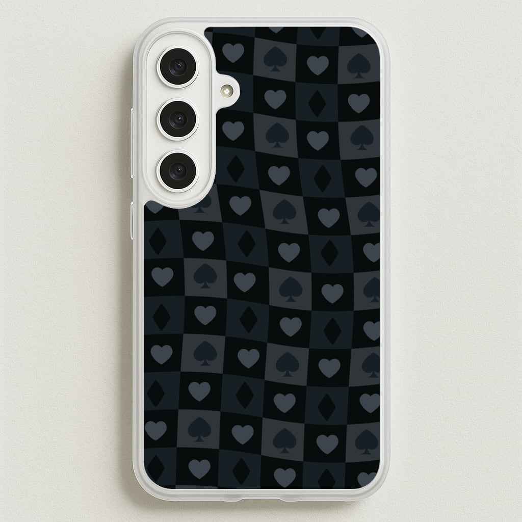 Card Suits Pattern Black Phone Case