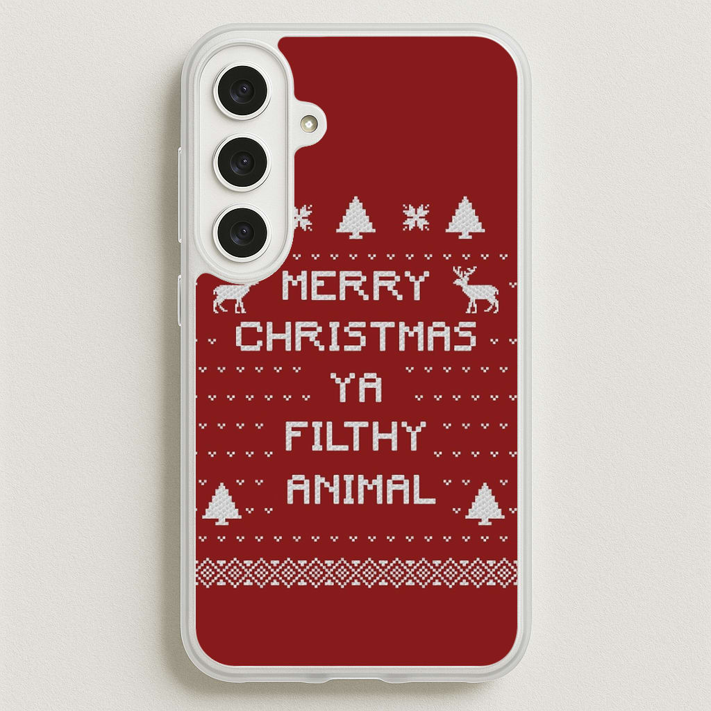 Merry Christmas Ya Filthy Animal Phone Case