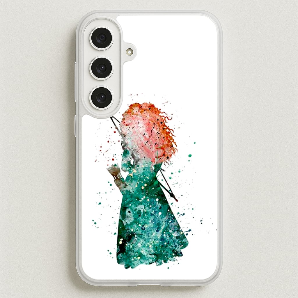 Watercolour Princess Merida Brave Fairytale Phone Case