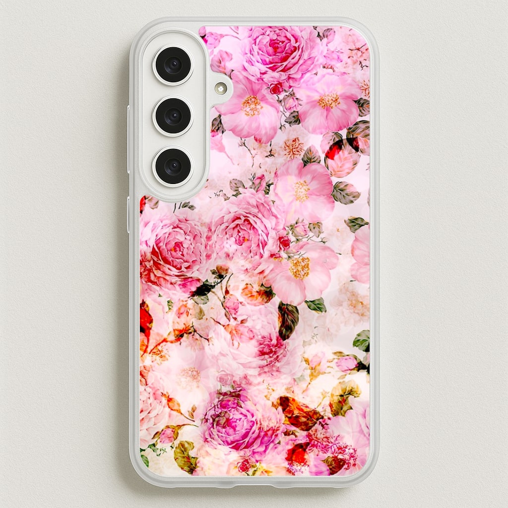 Pretty Pink Chic Floral Pattern Phone Case