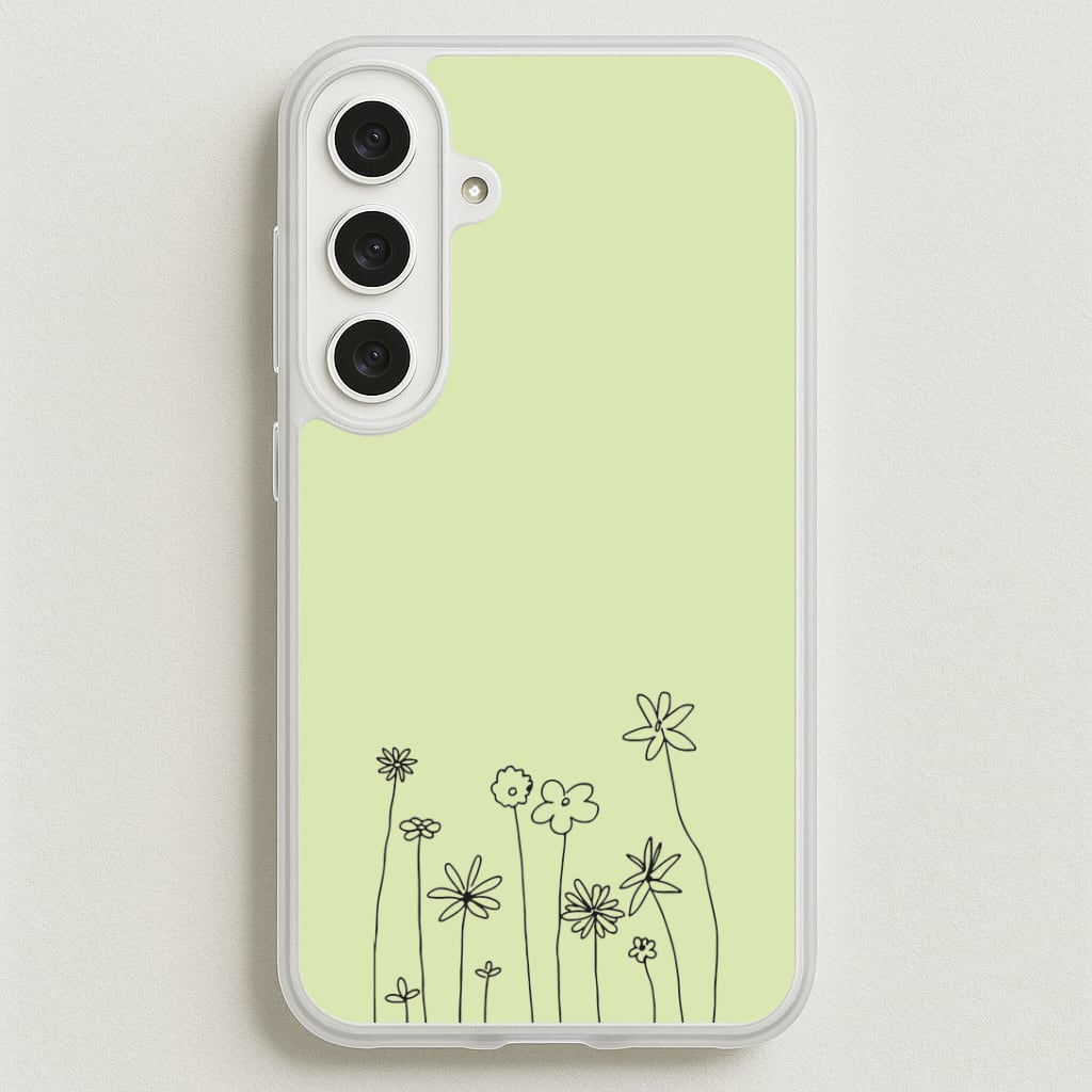 Floral Outline - Floral Phone Case