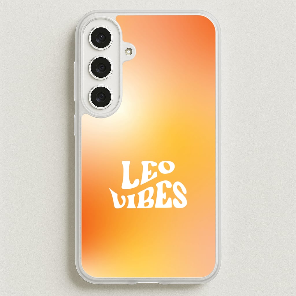 Leo Vibes Gradient Zodiac Phone Case