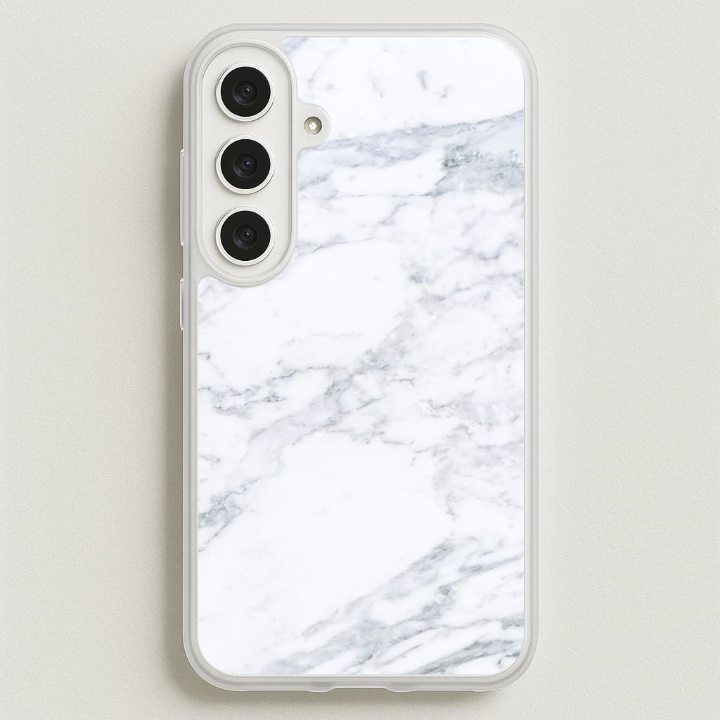 White Marble Pattern Phone Case