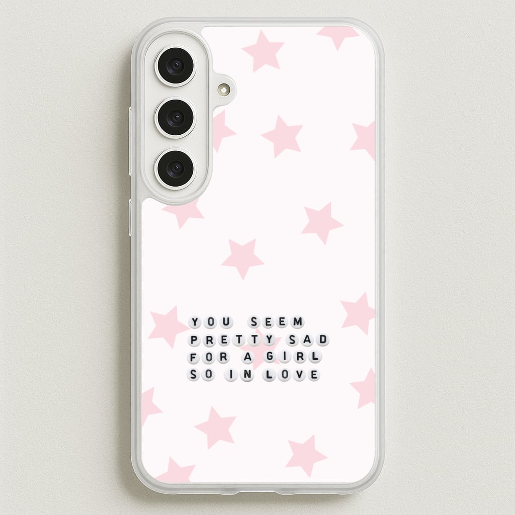 Pretty Sad Letter Beads Phone Case