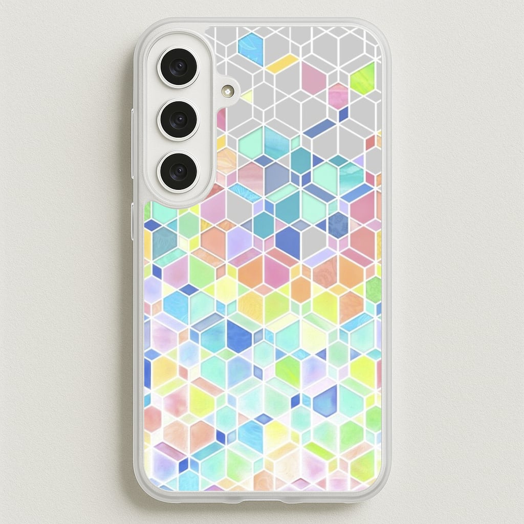 Bright Hexagon Pattern Phone Case