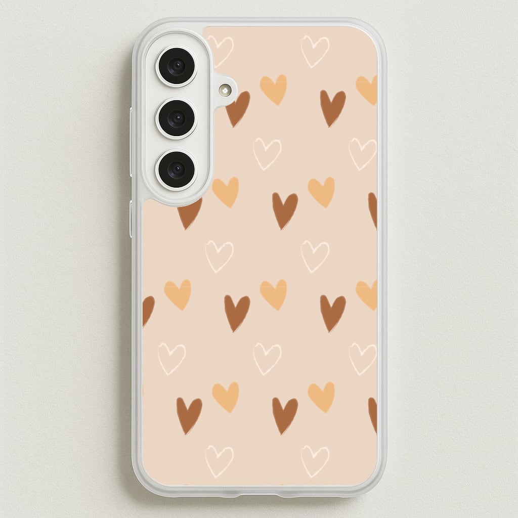 Cute Love Heart Pattern Phone Case