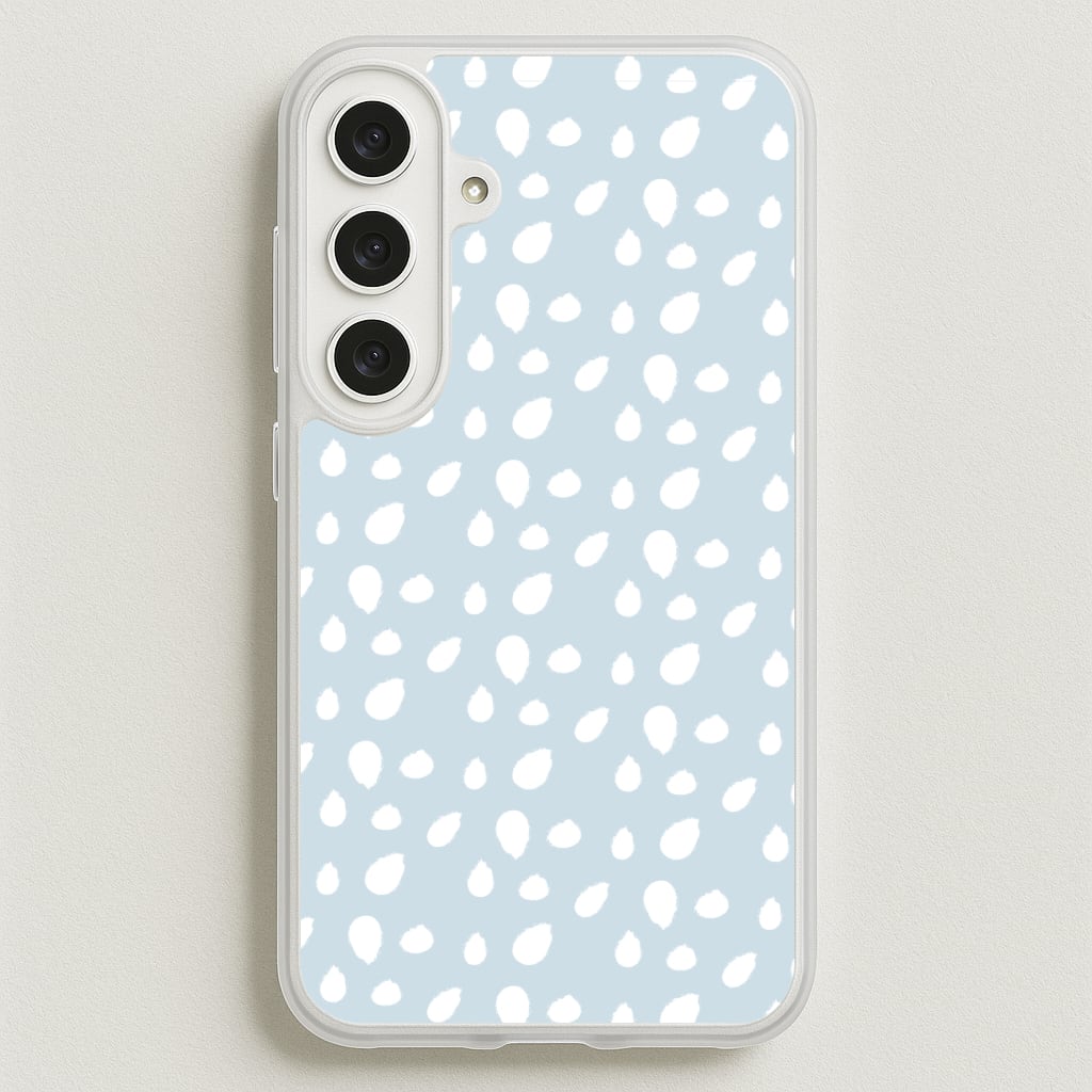 Pastel Blue Dots Phone Case