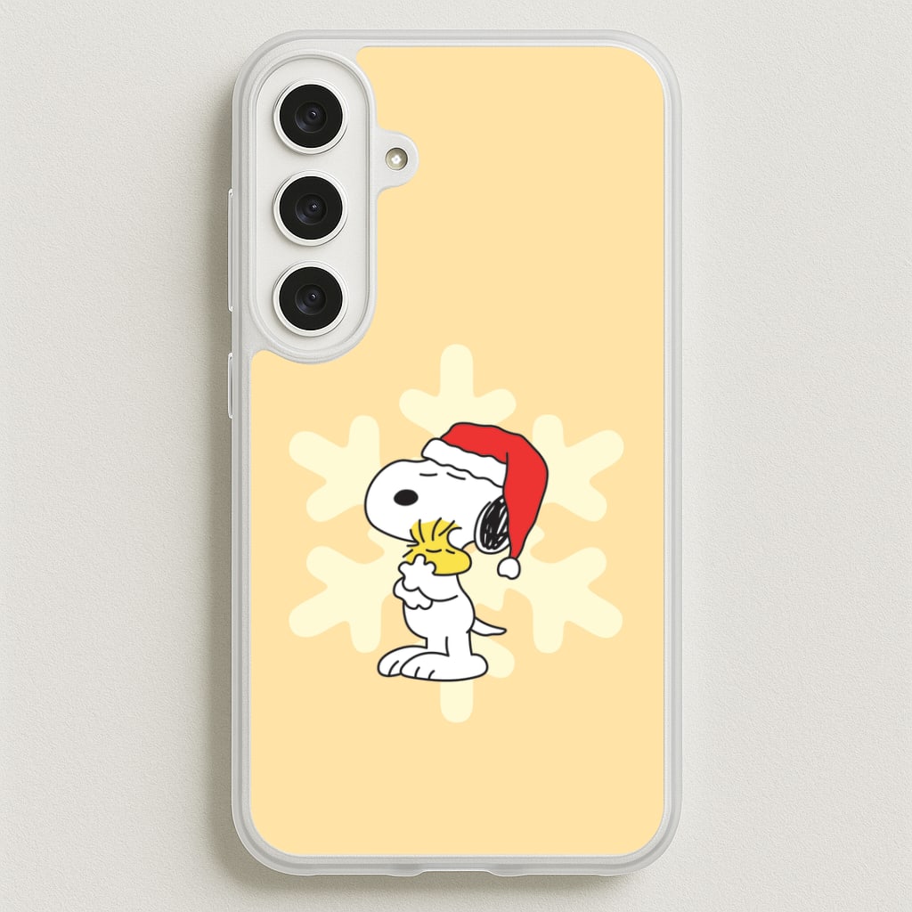 Christmas Cartoon Beagle And Bird Phone Case