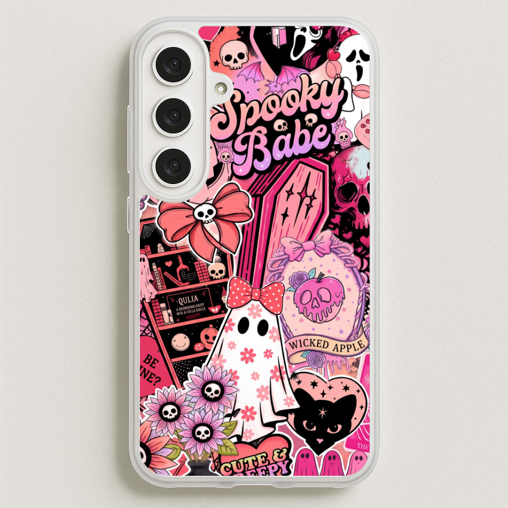 Spooky Babe Sticker Collage Phone Case
