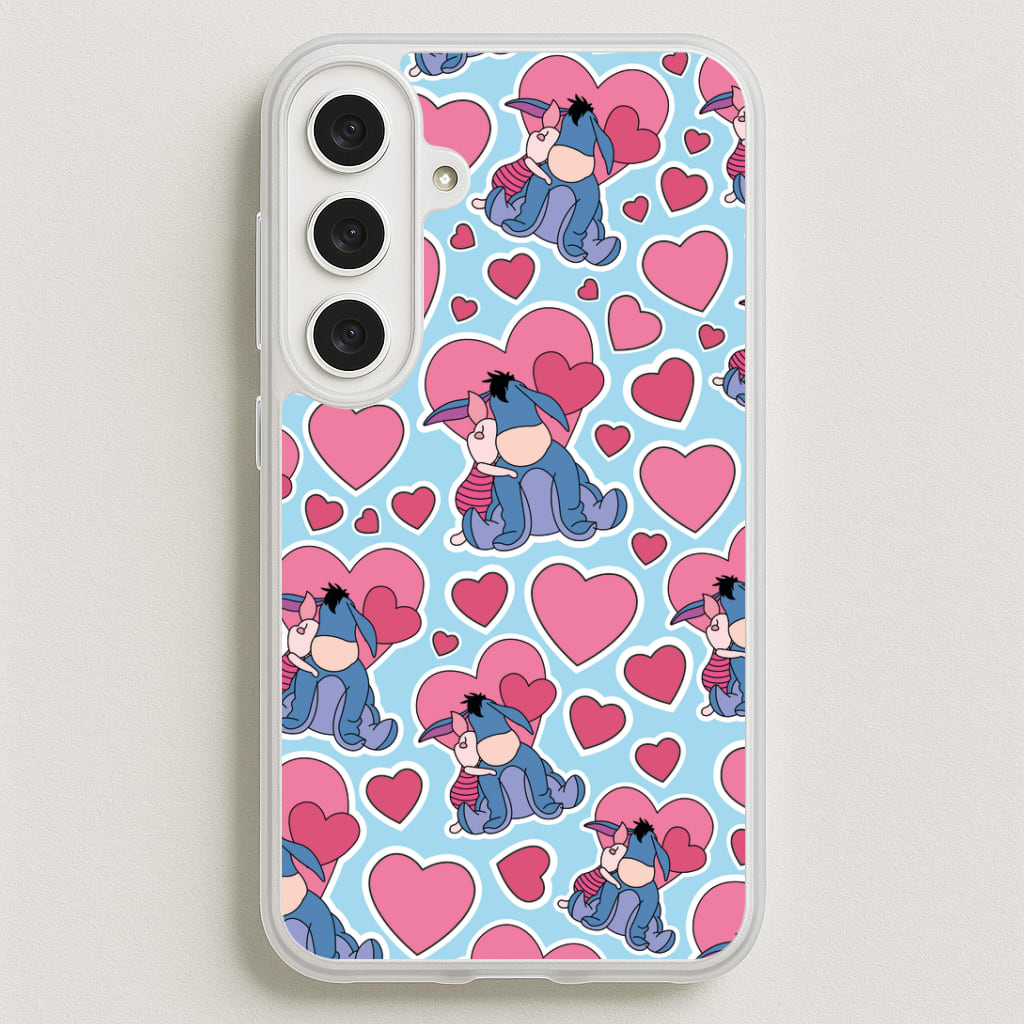 Donkey and Pig Pattern Valentine's Phone Case
