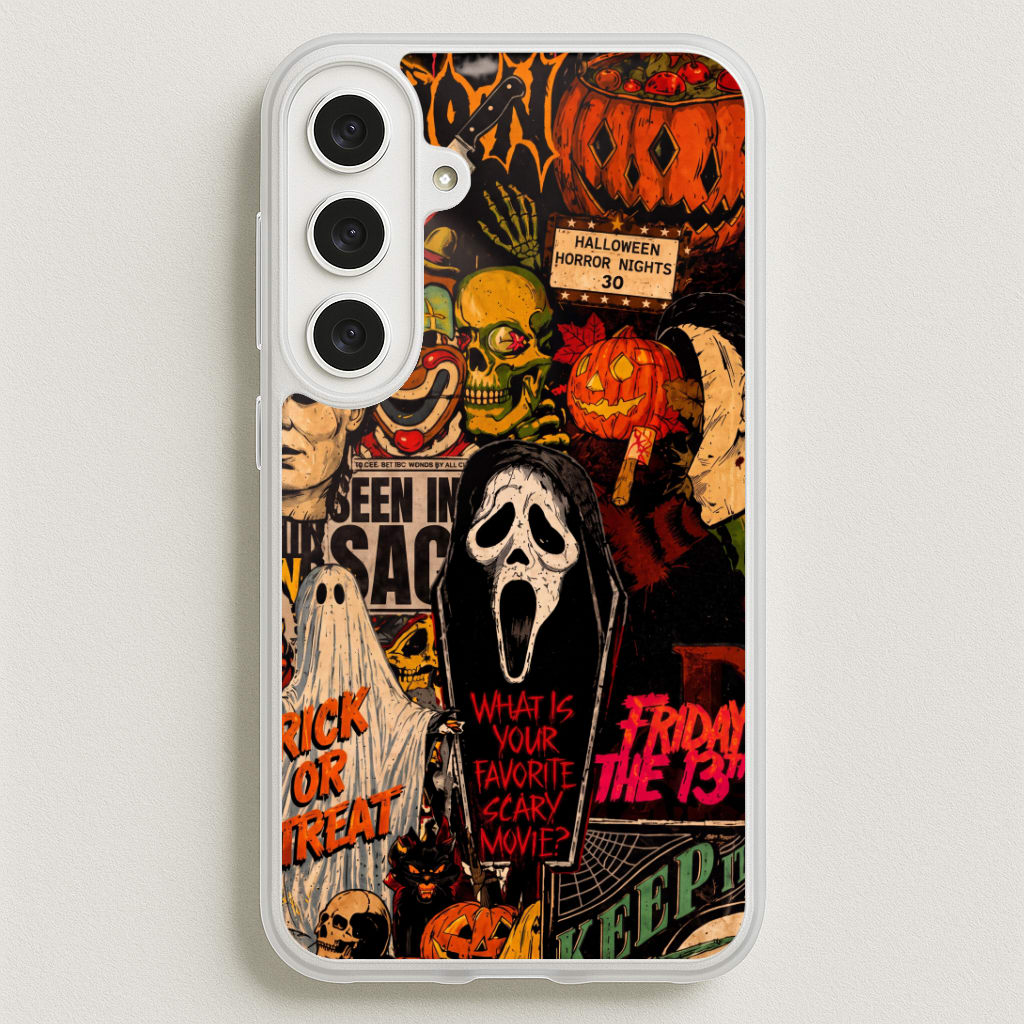 Horror Movie Sticker Collage Phone Case