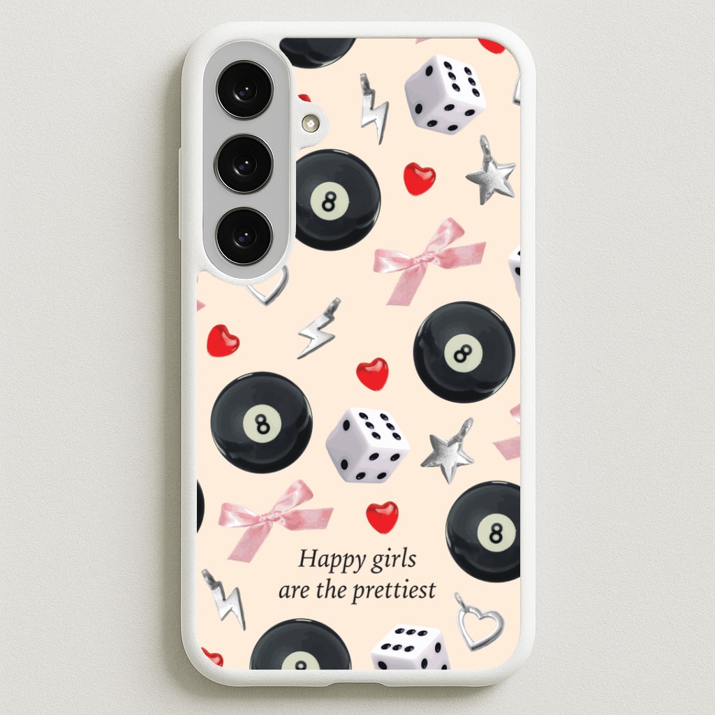 Happy Girls Are The Prettiest Pattern Phone Case