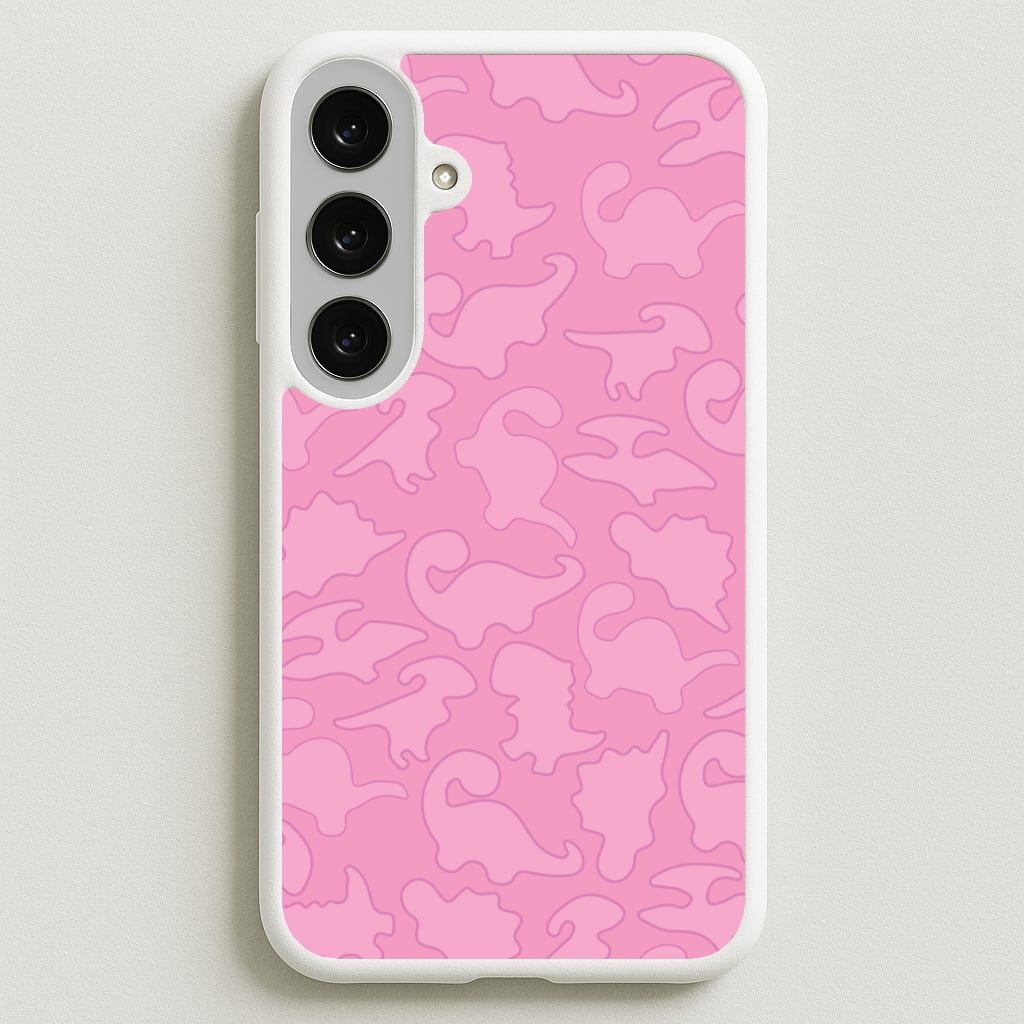 Pink Pattern - Dinosaurs Phone Case