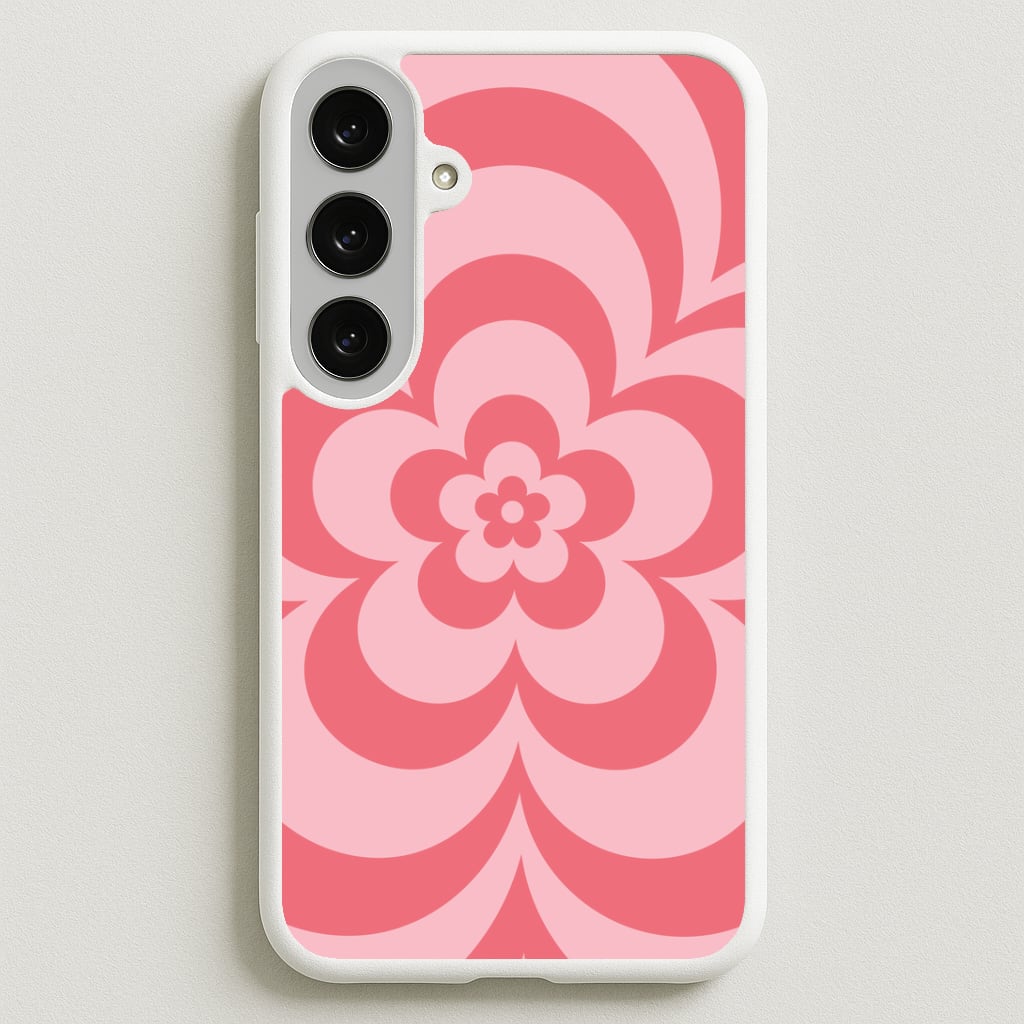 Pink Abstract Flower Pattern Phone Case