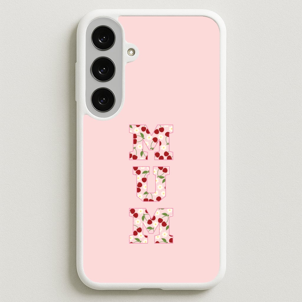 Floral Varsity Mum Phone Case