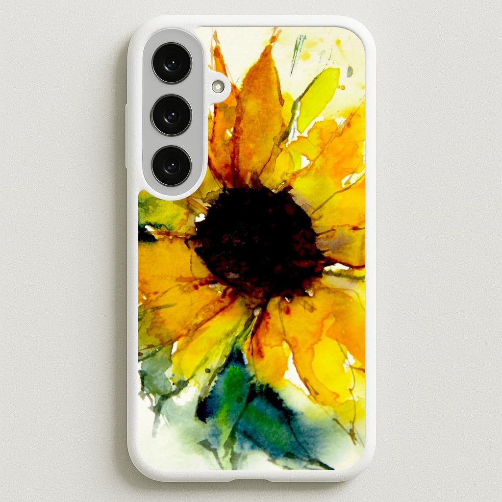 Watercolour Sunflower Phone Case