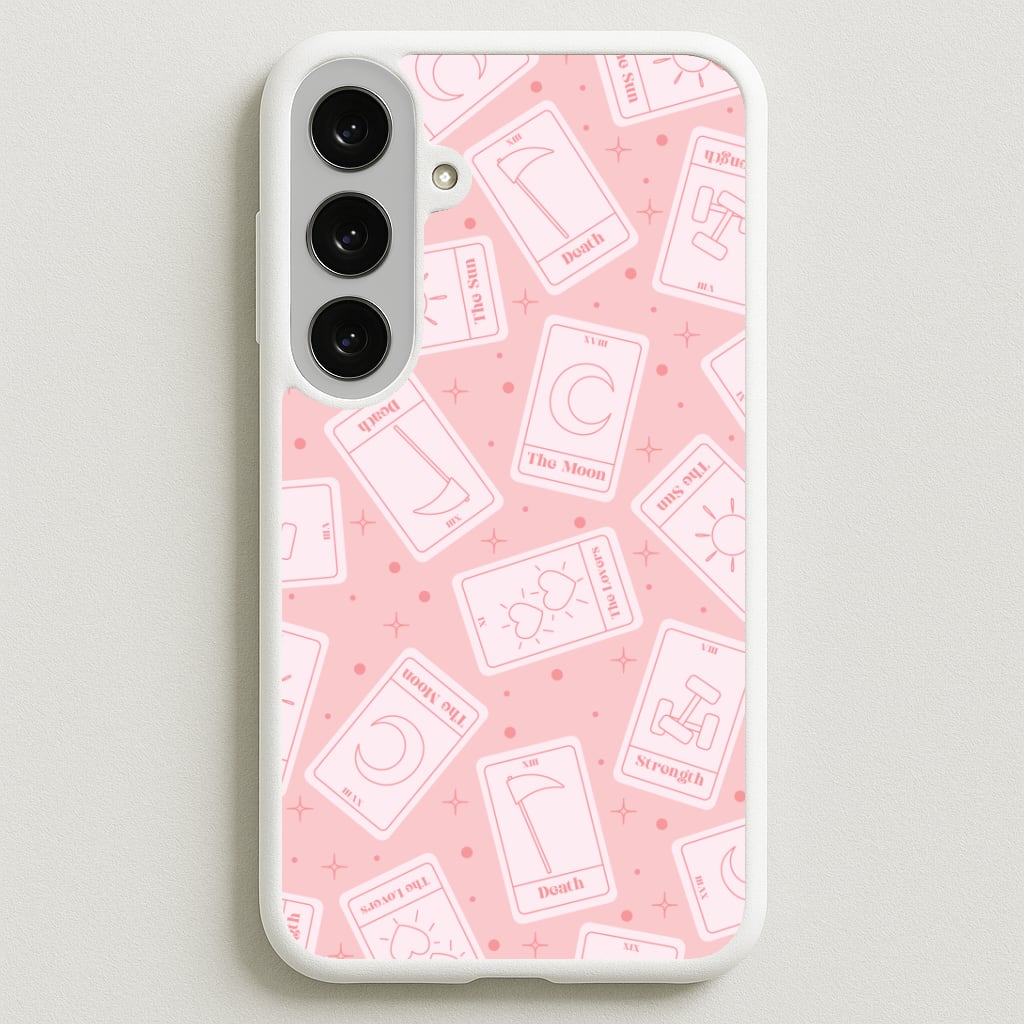 Pastel Pink Tarot Cards Pattern Phone Case