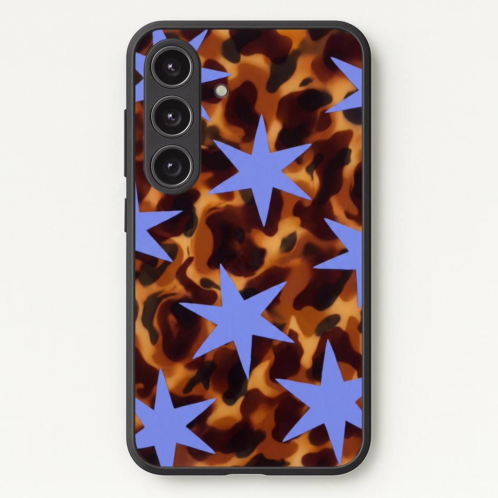 Tortoiseshell Star Scatter - Periwinkle Phone Case