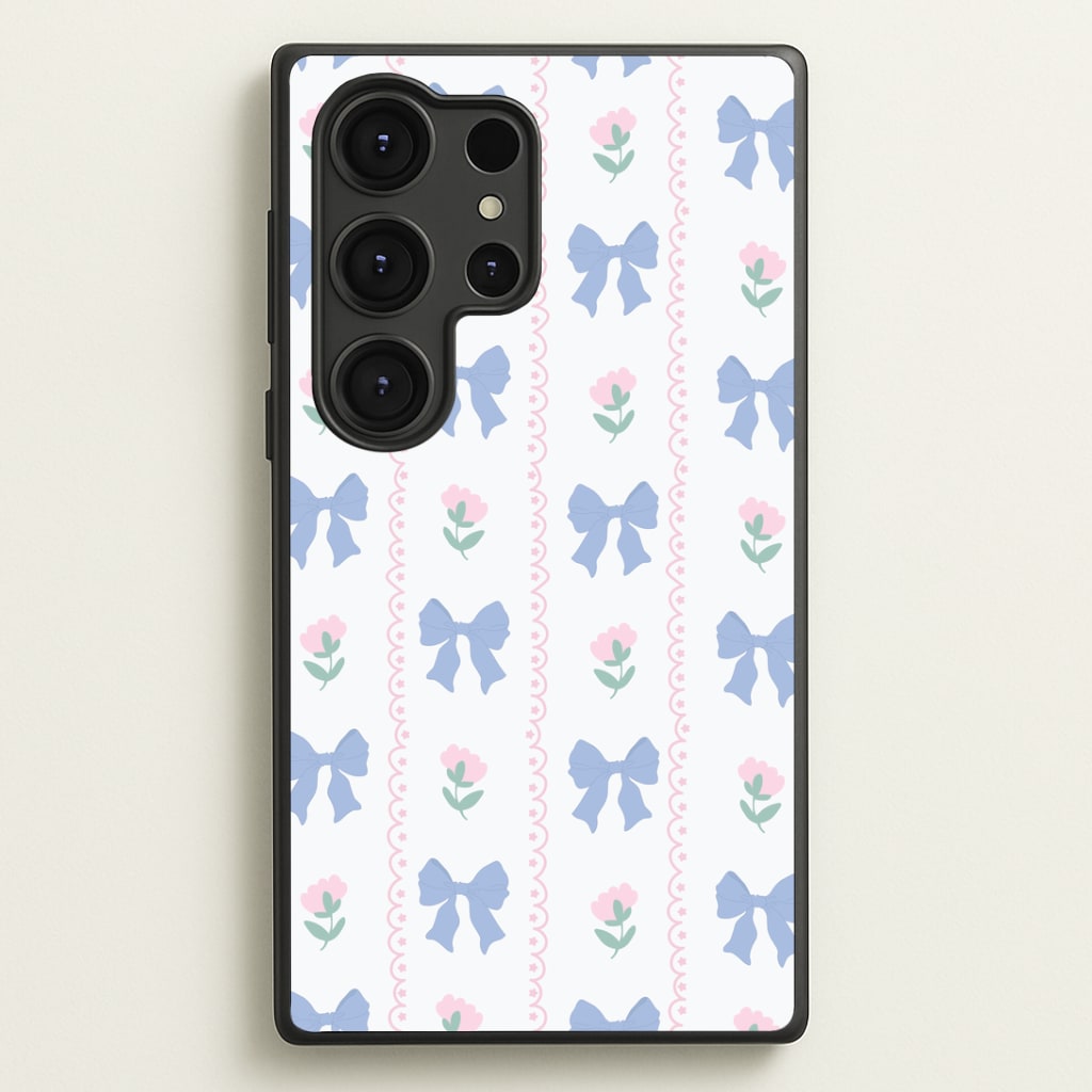 Pink Bows Pattern - Clean Girl Aesthetic Phone Case